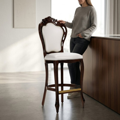 Club Taburete Salón Muebles de estar Silla Butaca Tapizado Diseño Sillones Taburete de bar