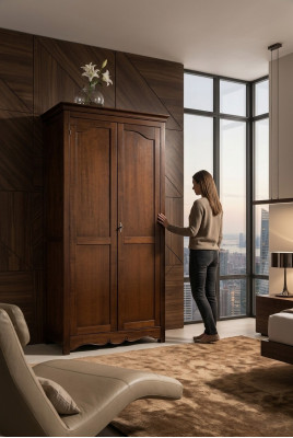 Armarios de ropa Muebles de madera italianos Lujo Diseño de armario de ropa