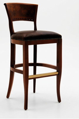 Taburete Taburete real Tapizado real Clásico Terciopelo 1 plaza Estilo antiguo Silla