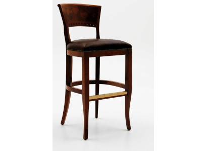 Taburete Taburete real Tapizado real Clásico Terciopelo 1 plaza Estilo antiguo Silla