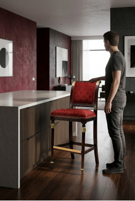 Diseño Taburete de bar Taburete alto Taburete de barra Lounge Taburete de bar Silla Taburete Sillas