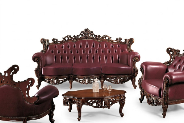 Sofá de cuero Chesterfield de 3 plazas de lujo italiano de diseño sofisticado.