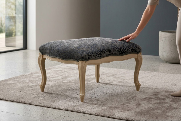 Taburete auxiliar Reposapiés Otomana Taburete de muebles Sofá Taburete Puf Sofá Tapizado