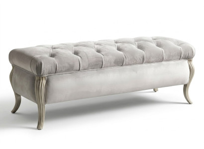 Chesterfield Design Taburete Pouf Oval Reposapiés Muebles Taburete Tapizado Taburete de Asiento