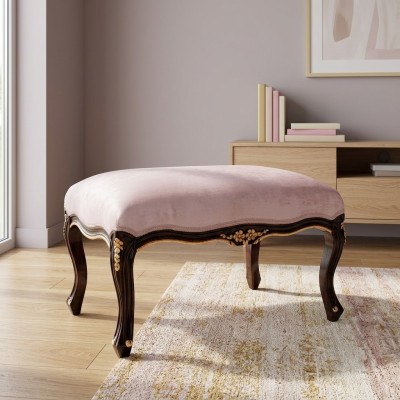 Ottomana chaiselongue banco de asiento textil diseñador taburete reposapiés taburete auxiliar