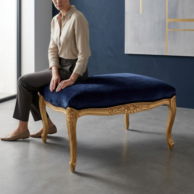 Silla cojín Banco cojín Taburete Banco Textil Tela Madera Estilo Diseñador Nuevo
