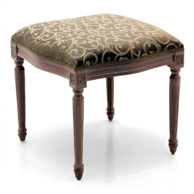 Taburete de diseñador para sala de estar, madera y textil, reposapiés, taburete otomano, taburete asiento, pouf.