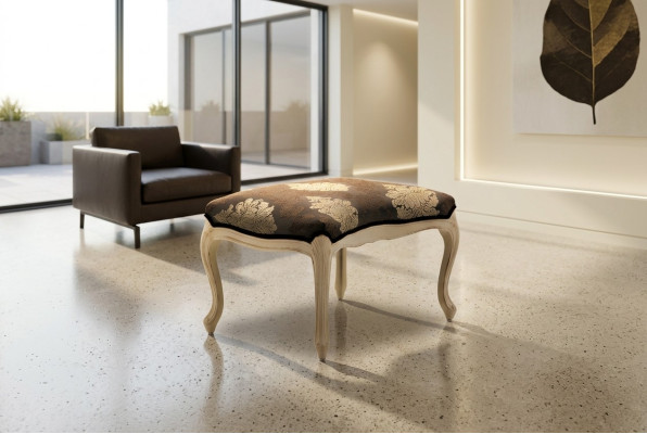Taburete Diseñador Taburete Moderno Taburete Auxiliar Reposapiés Chaise longue Acolchado Nuevo