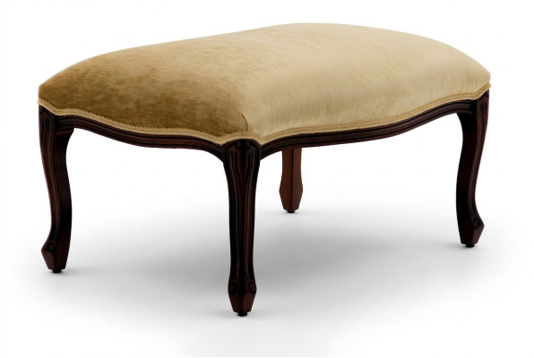 Vivir Bancos de asientos Asiento Textil Beige Diseño Taburete Taburete Acolchado Pie Descanso Muebles