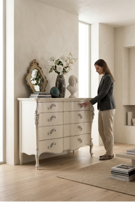 Sala de estar Madera Moderna Lujo Diseño Italiano Cómoda Muebles Aparador Clásico