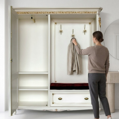 Soporte de ropa Ropa de exterior Armario Espejo Vestidor italiano