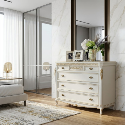 Alta cómoda aparador cómodas 5 cajones armario armario de madera muebles nuevos