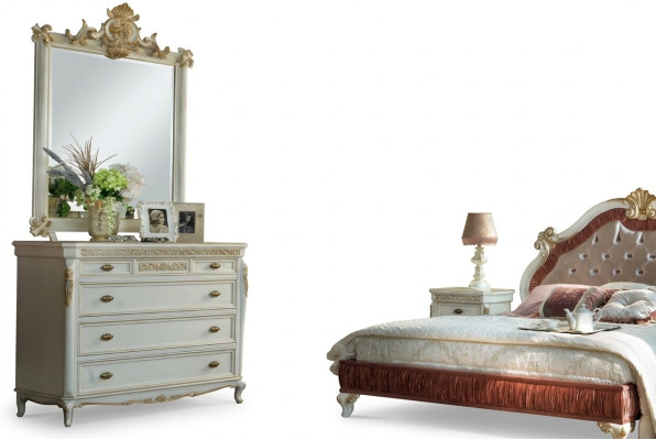 Cómoda armario Diseño Moderno Grupo Muebles Juego Cómoda Espejo Madera Cómodas
