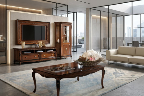 Mesas de centro Mesa Muebles de lujo de madera Consolas Diseño Muebles italianos Vaccari.