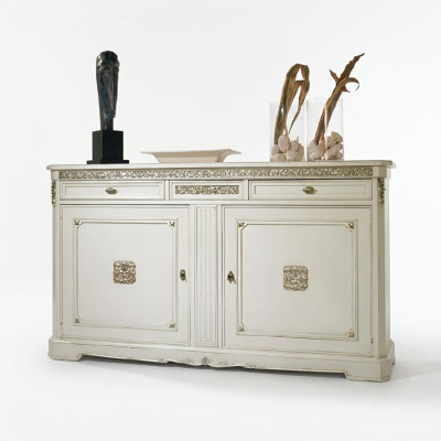 Muebles italianos de lujo de madera, cómoda clásica estilo buffet madera nueva.