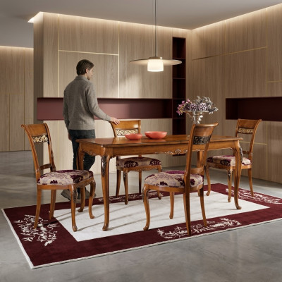 Mesa de comedor Mesa Muebles 4 sillas Set Grupo de 5 piezas Conjunto de comedor de diseño Nuevo