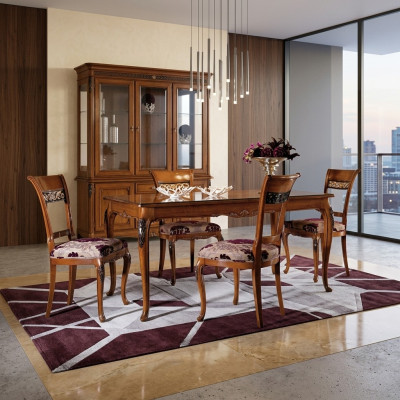 Mesa de comedor Mesa Muebles 4 sillas Set Grupo de 5 piezas Conjunto de comedor de diseño Nuevo