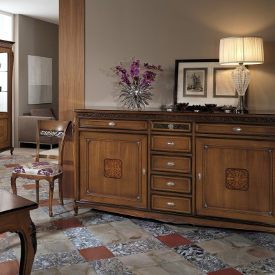 Mueble bajo de salón estante de armario de lujo de diseñador nuevo