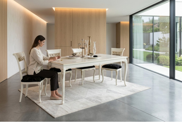 Diseño de muebles de lujo de madera nuevo Mesa de comedor de madera Mesas de comedor Mesas de comedor Mesa