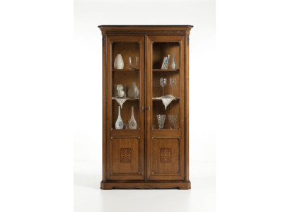 Mueble grande de madera marrón vitrina de lujo armario de vitrina diseño muebles italianos