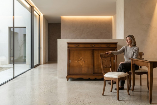 Buffet XL Cómoda Aparadores Gabinete Clásico Aparador Consola Estantería Madera