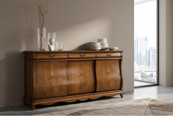Cómodas marrones Aparadores de madera maciza Armario Muebles Cómoda Aparador Sideboard