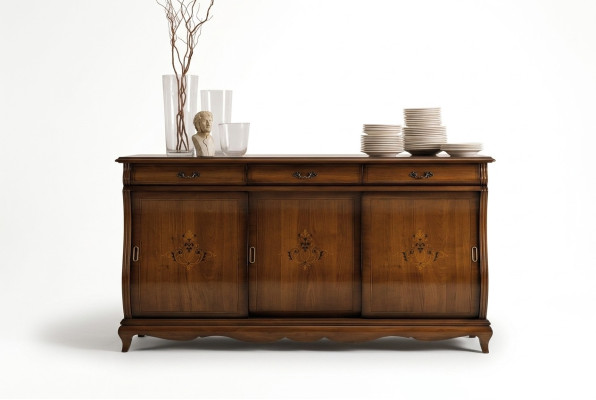 Cómodas marrones Aparadores de madera maciza Armario Muebles Cómoda Aparador Sideboard