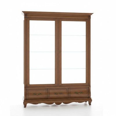 Estanterías clásicas Armarios Mobiliario Vitrina xxl Armario de cristal Credenza Muebles
