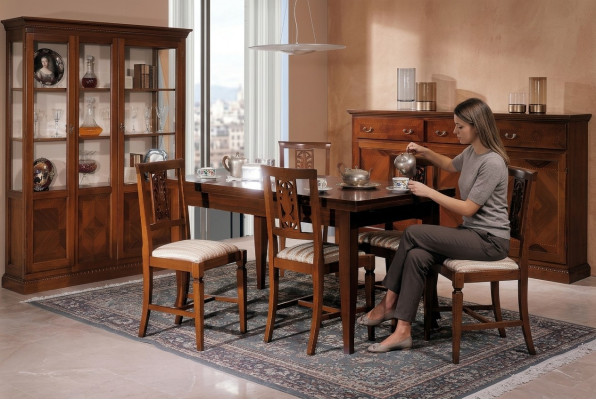 Muebles de diseño Mobiliario Mesas Mesa de madera maciza Nueva Mesa de comedor de lujo Italiano