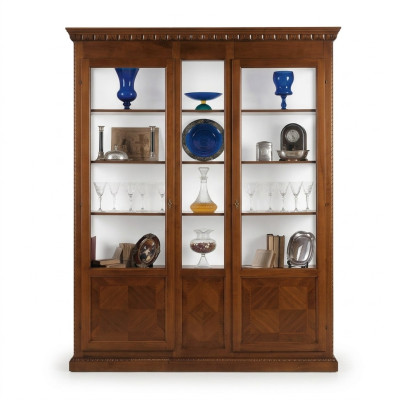 Vitrina de madera maciza para la sala de estar mueble aparador.