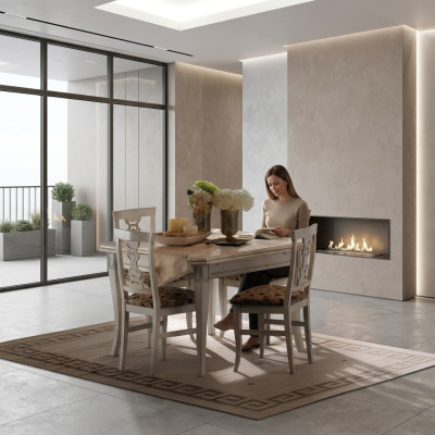 Muebles Mobiliario Mesas Mesa de madera maciza Nueva Mesa de lujo Diseño italiano de mesa