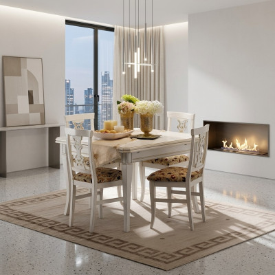 Muebles Mobiliario Mesas Mesa de madera maciza Nueva Mesa de lujo Diseño italiano de mesa