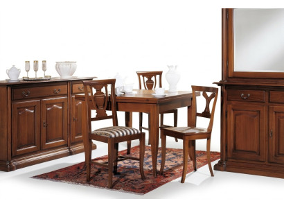 Mesas de comedor italianas Mesa de madera Mesas Muebles Mesa de comedor Estilo antiguo Madera maciza