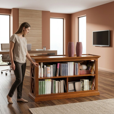 Mueble Librero Mueble Oficina Mobiliario Librero Armario Estante Madera maciza