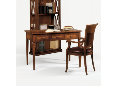 Muebles de madera maciza. Secretaria de oficina escritorio mesa. Mobiliario italiano nuevo.