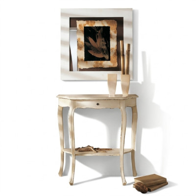 Mueble consola de madera para teléfono de estilo italiano.