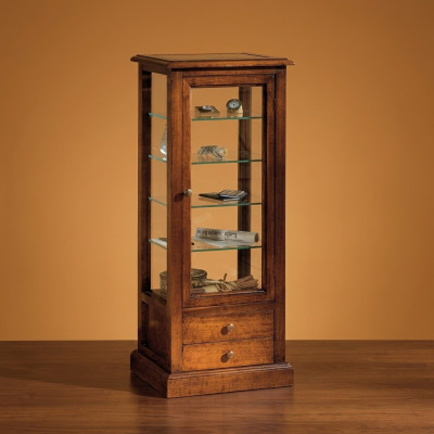 Muebles de sala de estar aparador de madera maciza vitrina gabinete de vidrio vitrina de madera auténtica