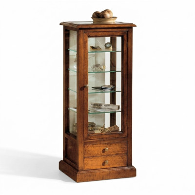 Muebles de sala de estar aparador de madera maciza vitrina gabinete de vidrio vitrina de madera auténtica