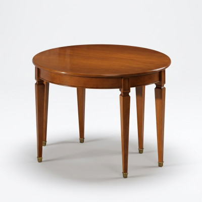 Mesa de comedor de lujo redonda de madera maciza de Italia nueva. Mesas de comedor redondas muebles.