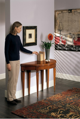 Mesas de madera maciza de diseño italiano Mesas redondas nuevas Mesa de madera ovalada Muebles.