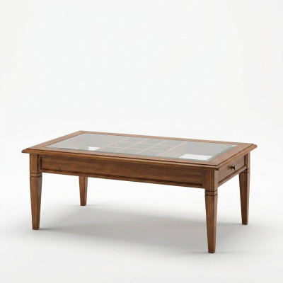 Mesa de café de madera Mesa auxiliar de madera Mesa auxiliar de madera Mesa de salón Mesas de café