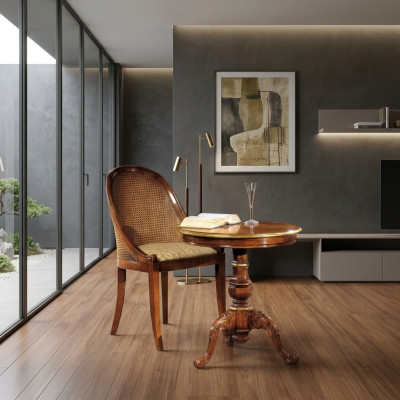 Mesa de centro clásica Mesa auxiliar Sofá Mesa de sala de estar Madera Diseño elegante