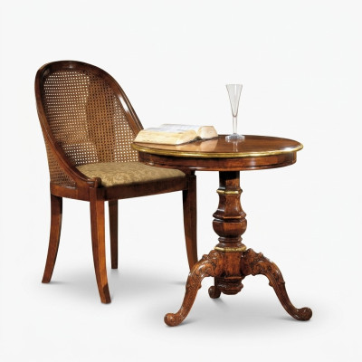 Mesa de centro clásica Mesa auxiliar Sofá Mesa de sala de estar Madera Diseño elegante