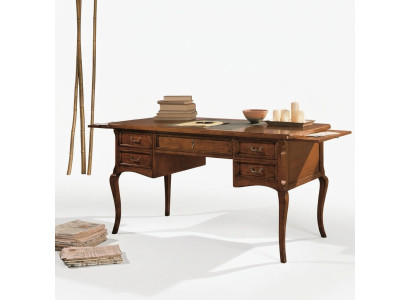 Mesas de madera maciza Escritorio italiano antiguo Secretaría Escritorio inglés