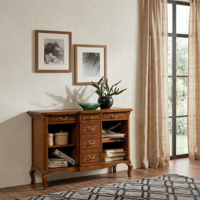 Armario clásico de madera maciza Muebles italianos Aparador Cómoda