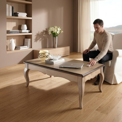 Mesa de café Mesas auxiliares Sala de estar Sofá Nuevo Lujo Diseño de mesa de café Sofá