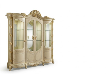 Mueble de salón de madera maciza aparador vitrina armario de madera maciza vitrinas de cristal