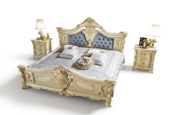 Diseño de muebles Muebles Italia Cama Muebles Cama doble Madera natural Dormitorio