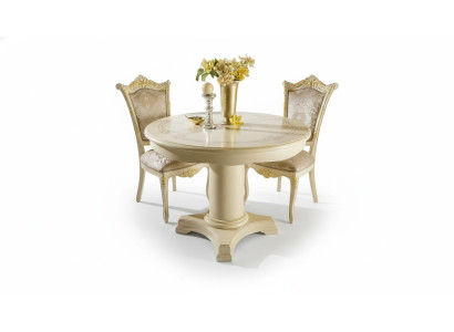 Mesas de estilo barroco y rococó, mesas redondas, muebles nuevos, mesa de comedor clásica redonda