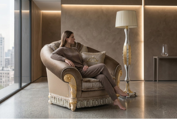 Relajación Lounge Club Sillas Muebles Sillón Nuevo Sillón Lujo Silla Tapizado Cóctel